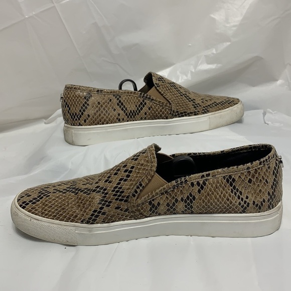 WOMEN’S Steve Madden Symba Tan Dark Brown Snake Skin Slip on shoe size 10M - Picture 6 of 11